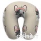 Travel Pillow Frenchie with Cut Lines Panel Pillow Cut Sew Memory Foam U Neck Pillow for Lightweight Support in Airplane Car Train Bus - B07V3XC9QZ